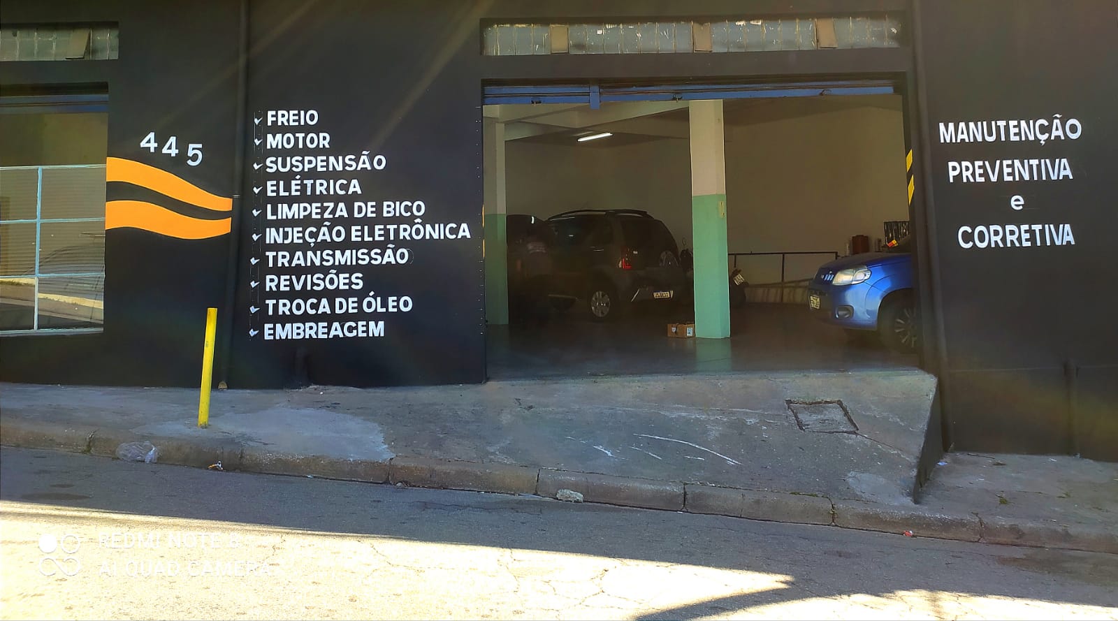 Parte externa da mecânica